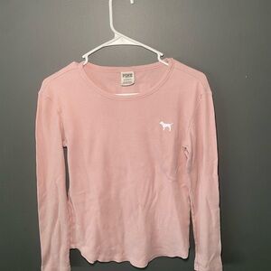 PINK Victoria's Secret Light Pink Long Sleeve Tee